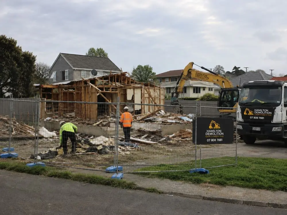 Hamilton demolition company at work