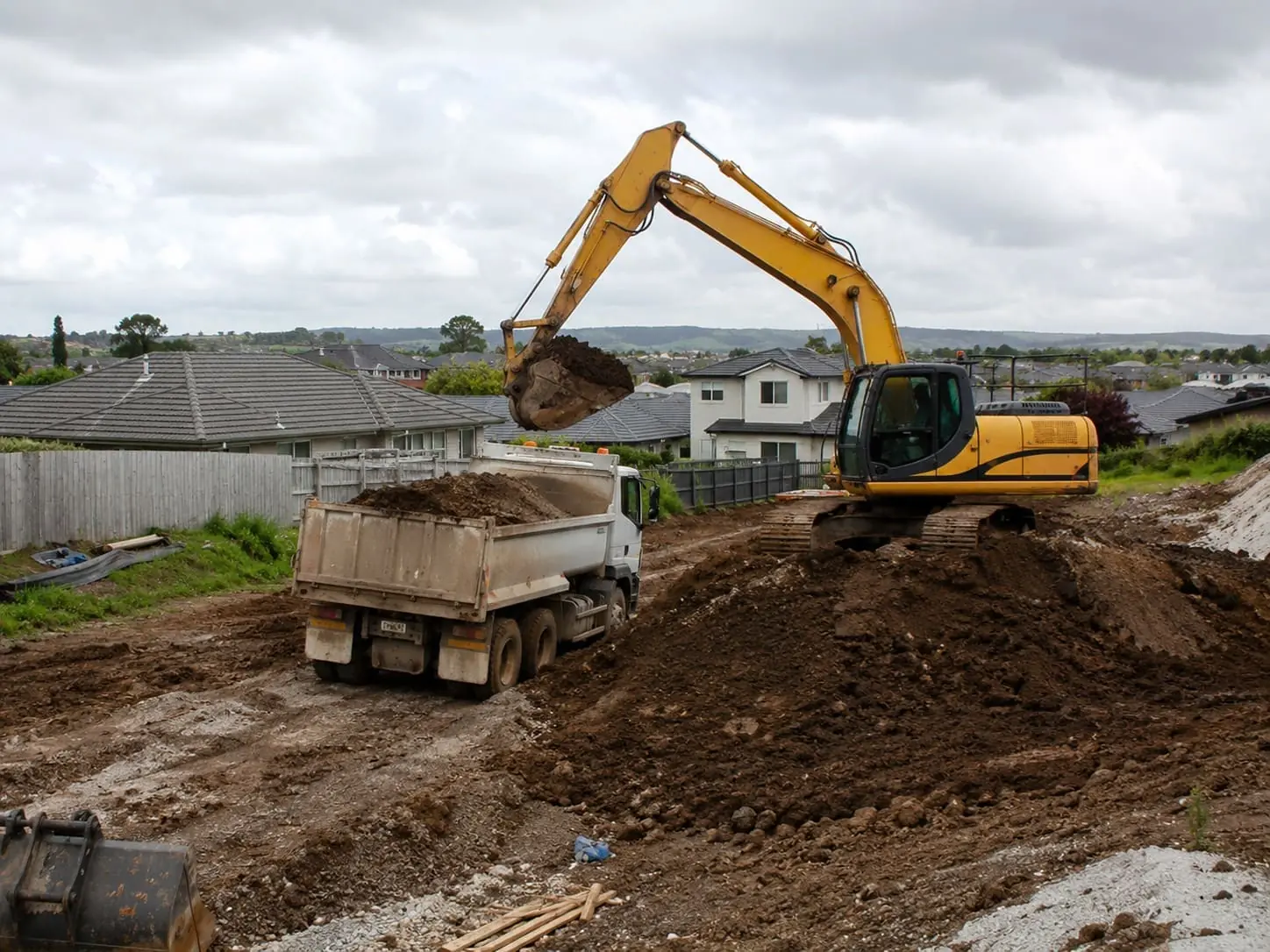 Commercial earthworks in Hamilton